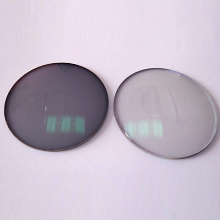 1.56 photochromic grey flat top bifocal lens